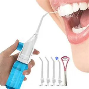 Portable Oral Irrigator Water Flosser Dental Water Toothbrush Toothpick Nasal Irrigator Implement Teeth Cleaner Oral Hygiene flossers for Home Travel with 5pcs Nozzles (Nozzle and Tongue Scraper) Portable Oral Irrigator Water Flosser Dental Water Toothbrush Toothpick Nasal Irrigator Implement Teeth Cleaner Oral Hygiene flossers for Home Travel with 5pcs Nozzles (Nozzle and Tongue Scraper)