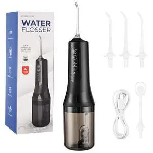 Water Dental Flosser Teeth Pick,Portable Cordless Oral Irrigator,260MLRechargeable Travel Irrigation Cleaner, IPX7 Waterproof,Electric Flossing for Teeth Cleaning Water Dental Flosser Teeth Pick,Portable Cordless Oral Irrigator,260MLRechargeable Travel Irrigation Cleaner, IPX7 Waterproof,Electric Flossing for Teeth Cleaning
