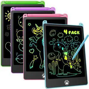 4 Pack LCD Writing Tablet for Kids, 8.5 Inch Colorful Doodle Board Drawing Tablet with Stylus, Erasable Reusable Educational Learning Travel Toys Birthday Gifts for 3 4 5 6 7 8 Years Boys Girls 4 Pack LCD Writing Tablet for Kids, 8.5 Inch Colorful Doodle Board Drawing Tablet with Stylus, Erasable Reusable Educational Learning Travel Toys Birthday Gifts for 3 4 5 6 7 8 Years Boys Girls