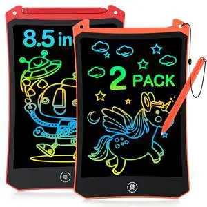 LCD Writing Tablet, 2 Pack Toddler Kids Toys, Red and Orange LCD Writing Tablet, 2 Pack Toddler Kids Toys, Red and Orange