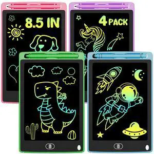 4-Pack LCD Writing Tablet for Kids 8.5 Inch, Colorful Doodle Board 4-Pack LCD Writing Tablet for Kids 8.5 Inch, Colorful Doodle Board