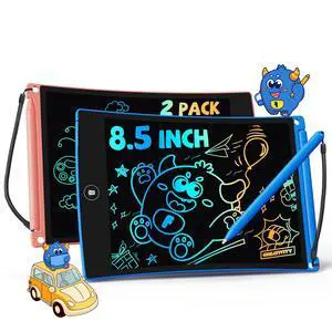 8.5in 2 Pack LCD Writing Tablet for Kids Coloring Doodle Board Magic Drawing Pad for Kids with Anti-Lost Stylus, Car Trip Educational Toys Birthday Gift for 3 4 5 6 7 Kids Girls Boys Toddlers 8.5in 2 Pack LCD Writing Tablet for Kids Coloring Doodle Board Magic Drawing Pad for Kids with Anti-Lost Stylus, Car Trip Educational Toys Birthday Gift for 3 4 5 6 7 Kids Girls Boys Toddlers