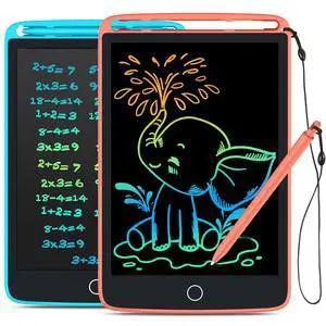 2 Pack LCD Writing Tablet with Fridge Magnets, Doodle Board for Kids Drawing Kitchen Memo, Christmas Stocking Stuffers Birthday Gifts Toys for Boys Girls 8.5 Inch(Blue+Pink) 2 Pack LCD Writing Tablet with Fridge Magnets, Doodle Board for Kids Drawing Kitchen Memo, Christmas Stocking Stuffers Birthday Gifts Toys for Boys Girls 8.5 Inch(Blue+Pink)