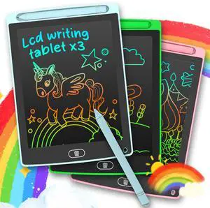 3 Pack LCD Writing Tablet, Colorful Toddler Drawing Tablet Doodle Board for Kids, Erasable Reusable Electronic Drawing Pad, Educational and Learning Toy for 3-6 Years Old Boy and Girl 3 Pack LCD Writing Tablet, Colorful Toddler Drawing Tablet Doodle Board for Kids, Erasable Reusable Electronic Drawing Pad, Educational and Learning Toy for 3-6 Years Old Boy and Girl