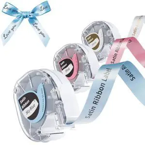 P12 Satin Ribbon Label Tape for Gift Wrapping, Bows, Craft Wedding P12 Satin Ribbon Label Tape for Gift Wrapping, Bows, Craft Wedding
