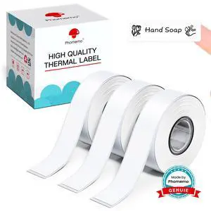 Labels, D30 Label Tape Continuous Print Master Labels Refill, Smart Mini Label Maker Refill D30 D35 Black on White Sticker Thermal Paper Self-Adhesive, 15mm x 6m (0.59 x 236.22 Inch) 3-Roll Labels, D30 Label Tape Continuous Print Master Labels Refill, Smart Mini Label Maker Refill D30 D35 Black on White Sticker Thermal Paper Self-Adhesive, 15mm x 6m (0.59 x 236.22 Inch) 3-Roll