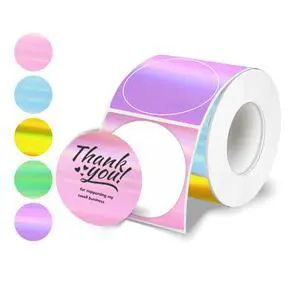 M110 Thermal Labels 2 Inch Circle Holographic Sticker Printer Labels M110 Thermal Labels 2 Inch Circle Holographic Sticker Printer Labels