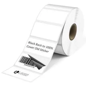 2" x 1" Direct Thermal Labels, Permanent Adhesive Barcode Adress Labels & Compatible with Rollo, Zebra and Other Desktop Printers (1 Roll, 1300 Labels) 2" x 1" Direct Thermal Labels, Permanent Adhesive Barcode Adress Labels & Compatible with Rollo, Zebra and Other Desktop Printers (1 Roll, 1300 Labels)