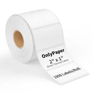 2" x 1" Direct Thermal Label-1000 Labels Printer Labels for Barcode, Waterproof & Adhesive, Perforated Compatible with Rollo and Zebra Desktop Printers(NO BPA and BPS) 2" x 1" Direct Thermal Label-1000 Labels Printer Labels for Barcode, Waterproof & Adhesive, Perforated Compatible with Rollo and Zebra Desktop Printers(NO BPA and BPS)
