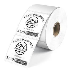 2" x 2" Direct Square Thermal Labels, Perforated QR Code and Barcode Stickers & Compatible with Rollo, Zebra and Other Desktop Printers (1 Roll, 750 Labels) 2" x 2" Direct Square Thermal Labels, Perforated QR Code and Barcode Stickers & Compatible with Rollo, Zebra and Other Desktop Printers (1 Roll, 750 Labels)