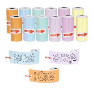 12PCS Self-Adhesive Mini Thermal Printer Paper,Sticker Paper for Printer,Thermal Sticker Papers for Journal Photos,Lists,Study Notes and Scrapbooking 12PCS Self-Adhesive Mini Thermal Printer Paper,Sticker Paper for Printer,Thermal Sticker Papers for Journal Photos,Lists,Study Notes and Scrapbooking