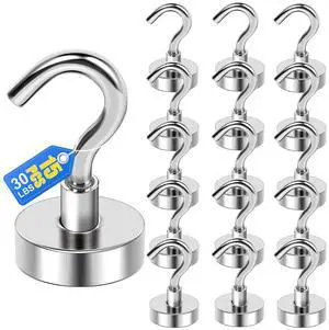 Magnetic Hooks, Cruise Essentials 2026, 15 Pack-30LBS Magnetic Hooks, Cruise Essentials 2026, 15 Pack-30LBS