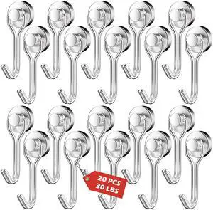 20Pack Magnetic Hooks, 30lb Magnet Hooks for Cruise Cabin Ship 20Pack Magnetic Hooks, 30lb Magnet Hooks for Cruise Cabin Ship
