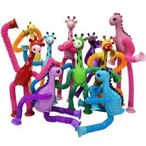 10Pack Telescopic Suction Cup Toy, Pop Tube Sensory Fidget Toys for Autism, Airplane Travel Essentials, Educational Fidget Toys, Great Idea for Boys and Girls (4pc Dinosaur+6pc Giraffe) 10Pack Telescopic Suction Cup Toy, Pop Tube Sensory Fidget Toys for Autism, Airplane Travel Essentials, Educational Fidget Toys, Great Idea for Boys and Girls (4pc Dinosaur+6pc Giraffe)
