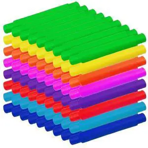 48 Pcs Pop Tubes Party Favor for Kids, Fidget Toys for Easter Basket Goodie Bag Stuffers , Pop Tubes Bulk for School Classroom Rewards Prizes Birthday Christmas Valentine Gift 48 Pcs Pop Tubes Party Favor for Kids, Fidget Toys for Easter Basket Goodie Bag Stuffers , Pop Tubes Bulk for School Classroom Rewards Prizes Birthday Christmas Valentine Gift