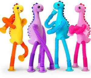 4Pcs Dinosaur Airplane Travel Car Ride Toys for Toddlers Kids Boys Girls Sensory Suction Cup Tube ADHD Autism Road Trip Car Activities Essential Stocking Easter Basket Stuffer Valentines Gift 4Pcs Dinosaur Airplane Travel Car Ride Toys for Toddlers Kids Boys Girls Sensory Suction Cup Tube ADHD Autism Road Trip Car Activities Essential Stocking Easter Basket Stuffer Valentines Gift