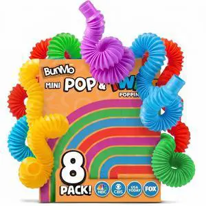 Pop Tubes - Sensory Toys - Fidget Toys - Imaginative Play & Stimulating Creative Learning - Hours of Fun for Kids - Tons of Ways to Play - Non-Mouthable Toy 3+ - 8 Pack Small Pop Tubes - Sensory Toys - Fidget Toys - Imaginative Play & Stimulating Creative Learning - Hours of Fun for Kids - Tons of Ways to Play - Non-Mouthable Toy 3+ - 8 Pack Small