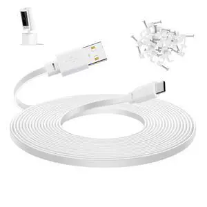 30 ft Extension Cable for Ring Pan-Tilt Indoor Cam (2024) White 30 ft Extension Cable for Ring Pan-Tilt Indoor Cam (2024) White
