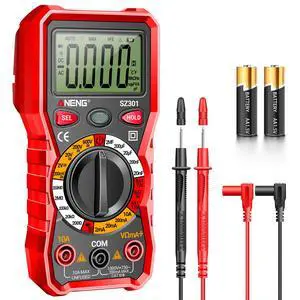 Multimeter with Case,Ohm Volt Amp Meter,Digital Voltage Tester Multimeter with Case,Ohm Volt Amp Meter,Digital Voltage Tester