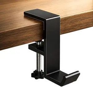 Headphone Stand - Aluminum Alloy Headphone Holder, Under Headset Stand for Desk Fit for PC Gaming Headset Hanger Hook Suitable for Office, Computer, Student Class Desk, Handmade Creator Table Headphone Stand - Aluminum Alloy Headphone Holder, Under Headset Stand for Desk Fit for PC Gaming Headset Hanger Hook Suitable for Office, Computer, Student Class Desk, Handmade Creator Table