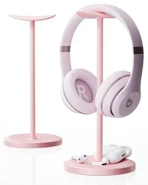 Headphone Stand, Desktop Headset Holder, Pink Headphone Stand, Desktop Headset Holder, Pink