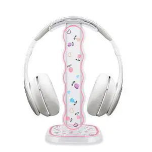 Headphone Holder for Desk, Gaming Headset & Earphone Stand with Tulip Flowers Pattern Headphone Holder for Desk, Gaming Headset & Earphone Stand with Tulip Flowers Pattern