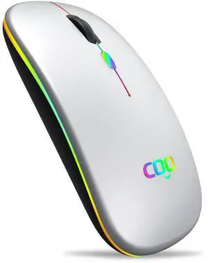 Wireless Mouse, Slim Rechargeable Bluetooth Mouse with LED Wireless Mouse, Slim Rechargeable Bluetooth Mouse with LED
