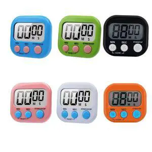 6 Pack Large Screen Digital Kitchen Timer, Magnetic Timer, Big Digits Loud Alarm, Count Up/Down, ON/Off Switch, Teachers, Classroom, Cooking, Baking 6 Pack Large Screen Digital Kitchen Timer, Magnetic Timer, Big Digits Loud Alarm, Count Up/Down, ON/Off Switch, Teachers, Classroom, Cooking, Baking
