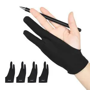 Drawing Glove 4pcs Large Artist Glove for Drawing Tablet, Paper Sketching, iPad, Monitor Painting, Two Finger for Right Hand and Left Hand, Smudge Guard 3.54 x 8.46 inch Drawing Glove 4pcs Large Artist Glove for Drawing Tablet, Paper Sketching, iPad, Monitor Painting, Two Finger for Right Hand and Left Hand, Smudge Guard 3.54 x 8.46 inch