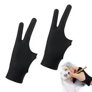 Drawing Glove,2 PCS Artist Gloves with Two Fingers,3-Layer Palm Rejection Digital Art Glove for Graphic Tablet(Small) Drawing Glove,2 PCS Artist Gloves with Two Fingers,3-Layer Palm Rejection Digital Art Glove for Graphic Tablet(Small)