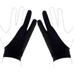 Two-Finger Artist Glove for iPad & Drawing Tablet, 7.09x2.76in Art Gloves Black Digital Drawing Palm Rejection Glove for Right Hand and Left Hand, Sketching, Inking & Graphic Art Accessories (Small) Two-Finger Artist Glove for iPad & Drawing Tablet, 7.09x2.76in Art Gloves Black Digital Drawing Palm Rejection Glove for Right Hand and Left Hand, Sketching, Inking & Graphic Art Accessories (Small)