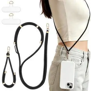 Adjustable Cell Phone Lanyard Crossbody Neck Phone Wrist Strap Kit Adjustable Cell Phone Lanyard Crossbody Neck Phone Wrist Strap Kit