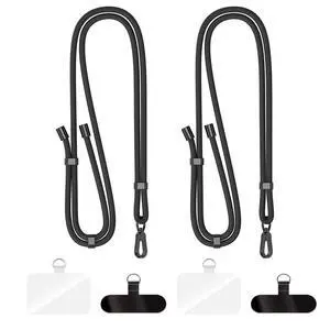 Phone Lanyard 2 Pack-2× Adjustable Neck Strap,4× Tether Tabs Phone Lanyard 2 Pack-2× Adjustable Neck Strap,4× Tether Tabs