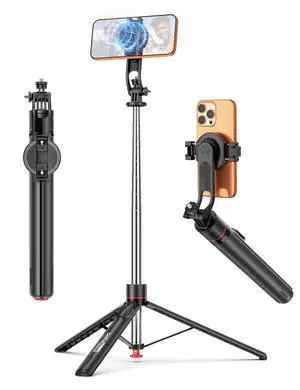 70'' Magnetic Automatic Selfie Stick Travel Tripod for Cell Phone, Auto Opening Phone Tripod Stand with Magnetic Remote, 360° Rotatable Extendable Smartphone Stand Compatible with iPhone/Android 70'' Magnetic Automatic Selfie Stick Travel Tripod for Cell Phone, Auto Opening Phone Tripod Stand with Magnetic Remote, 360° Rotatable Extendable Smartphone Stand Compatible with iPhone/Android
