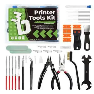 40PCS 3D Printer Tools Kit with Storage Case for FDM 3D Printing 40PCS 3D Printer Tools Kit with Storage Case for FDM 3D Printing