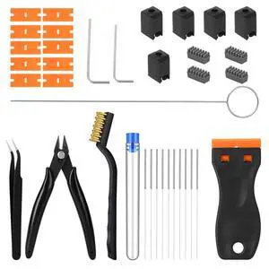 35Pcs 3D Printer Tool Kit Compatible with Bambu Lab X1/X1C/X1E/P1P/P1S 35Pcs 3D Printer Tool Kit Compatible with Bambu Lab X1/X1C/X1E/P1P/P1S