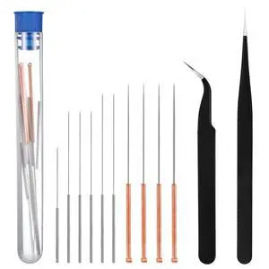 12PCS 3D Printer Nozzle Cleaning Kit, No Clogger 3D Printer Tool Print Nozzle Maintenance Tool Kit 10PCS Cleaning Needles and 2 Tweezers Universal Clog Removal Tools for 3D-Printers 12PCS 3D Printer Nozzle Cleaning Kit, No Clogger 3D Printer Tool Print Nozzle Maintenance Tool Kit 10PCS Cleaning Needles and 2 Tweezers Universal Clog Removal Tools for 3D-Printers