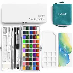 50 Colors Watercolor Paint Set,Art Supplies Portable Paint Art Kit 50 Colors Watercolor Paint Set,Art Supplies Portable Paint Art Kit