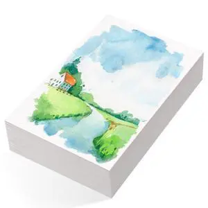 80 Sheets Watercolor Paper, 2.5 x 3.5 in, 110 Lb/230 GSM, Cold Press 80 Sheets Watercolor Paper, 2.5 x 3.5 in, 110 Lb/230 GSM, Cold Press