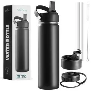 Stainless Steel Insulated Water Bottle and Travel Mug for Hot and Cold Beverages, Wide Mouth, Double Wall Insulated Hydration Sports Water Bottle for Hiking, Biking, Outdoor, 22 OZ BPA Free Stainless Steel Insulated Water Bottle and Travel Mug for Hot and Cold Beverages, Wide Mouth, Double Wall Insulated Hydration Sports Water Bottle for Hiking, Biking, Outdoor, 22 OZ BPA Free