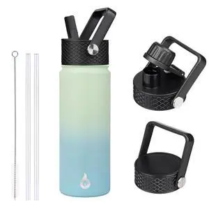 22oz Insulated Water Bottle with Straw Lid, Stainless Steel Bottle 22oz Insulated Water Bottle with Straw Lid, Stainless Steel Bottle