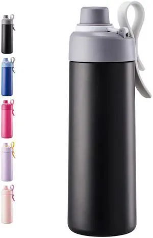 18 oz Insulated Water Bottle with Handle, 304 Stainless Steel Double Wall Vacuum, Keep 24H Cold, Leak Proof, BPA-Free,with Lid & Non-Slip Bottom for Outdoor, Sports, Work, Travel (Black) 18 oz Insulated Water Bottle with Handle, 304 Stainless Steel Double Wall Vacuum, Keep 24H Cold, Leak Proof, BPA-Free,with Lid & Non-Slip Bottom for Outdoor, Sports, Work, Travel (Black)