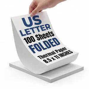 100 Sheets Thermal Printer Paper 8.27 x 11.69 Inch, Inkless Printer Paper 100 Sheets Thermal Printer Paper 8.27 x 11.69 Inch, Inkless Printer Paper
