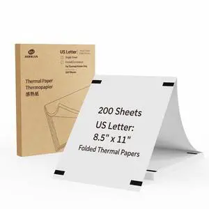 Thermal Printer Paper 8.5 x 11, US Letter Size Inkless Printer Paper,200 Sheets Thermal Printer Paper 8.5 x 11, US Letter Size Inkless Printer Paper,200 Sheets