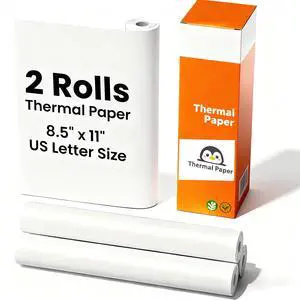 2 Rolls Thermal Printer Paper 8.5 x 11 Inch,US Letter Size Thermal Paper Roll Compatible with Gloryang, Phomemo,Jadens,TATTMUSE Portable Thermal Printer 2 Rolls Thermal Printer Paper 8.5 x 11 Inch,US Letter Size Thermal Paper Roll Compatible with Gloryang, Phomemo,Jadens,TATTMUSE Portable Thermal Printer