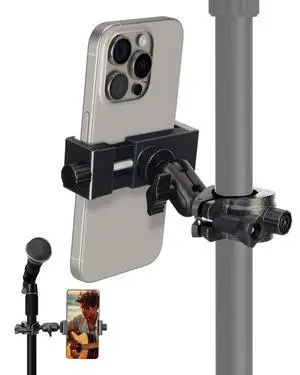 Mic Stand Phone Holder, Phone Holder Mount for Microphone Stand, Music Stand, Guitar Drums, Phone Clamp for iPhone 15 14 13 12 11 Plus Pro Max Mini Samsung Galaxy S24 S23 Ultra Google Pixel 8 7 Mic Stand Phone Holder, Phone Holder Mount for Microphone Stand, Music Stand, Guitar Drums, Phone Clamp for iPhone 15 14 13 12 11 Plus Pro Max Mini Samsung Galaxy S24 S23 Ultra Google Pixel 8 7