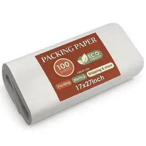 100 Packing Paper Sheets for Moving Supplies, 17x27 Newsprint Wrapping Paper for Mugs & Ornaments - Box Filler Supplies 100 Packing Paper Sheets for Moving Supplies, 17x27 Newsprint Wrapping Paper for Mugs & Ornaments - Box Filler Supplies