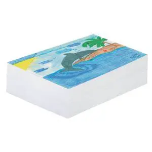 Plain White Newsprint Paper, 9" x 12", Pack of 500 Sheets Plain White Newsprint Paper, 9" x 12", Pack of 500 Sheets