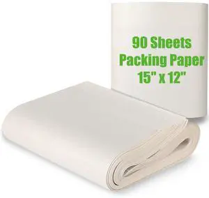 90 Sheets Newsprint Paper, 15"x12" Packing Paper Sheets for Moving Supplies 90 Sheets Newsprint Paper, 15"x12" Packing Paper Sheets for Moving Supplies