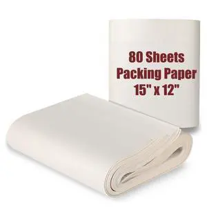 80 Sheets Newsprint Paper, 15"x12" Packing Paper Sheets for Moving Supplies 80 Sheets Newsprint Paper, 15"x12" Packing Paper Sheets for Moving Supplies